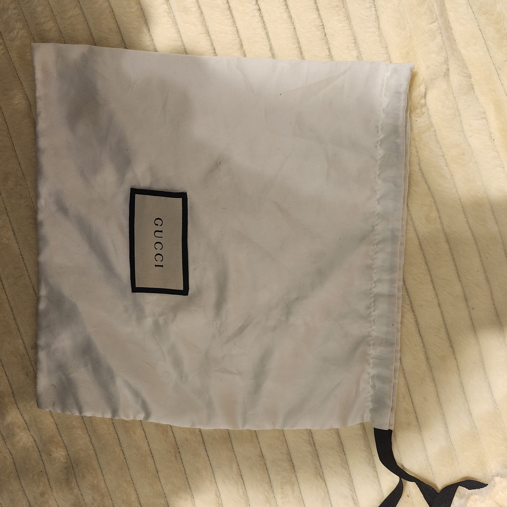 Gucci White Drawstring Dust Bag